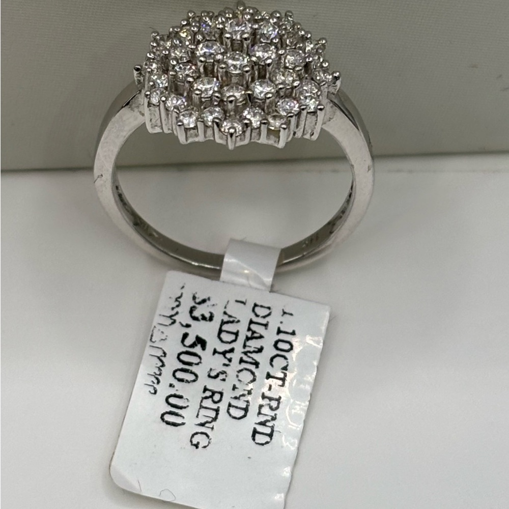 14k Solid Gold Diamond Ring Elegant Fine Jewelry … - image 2